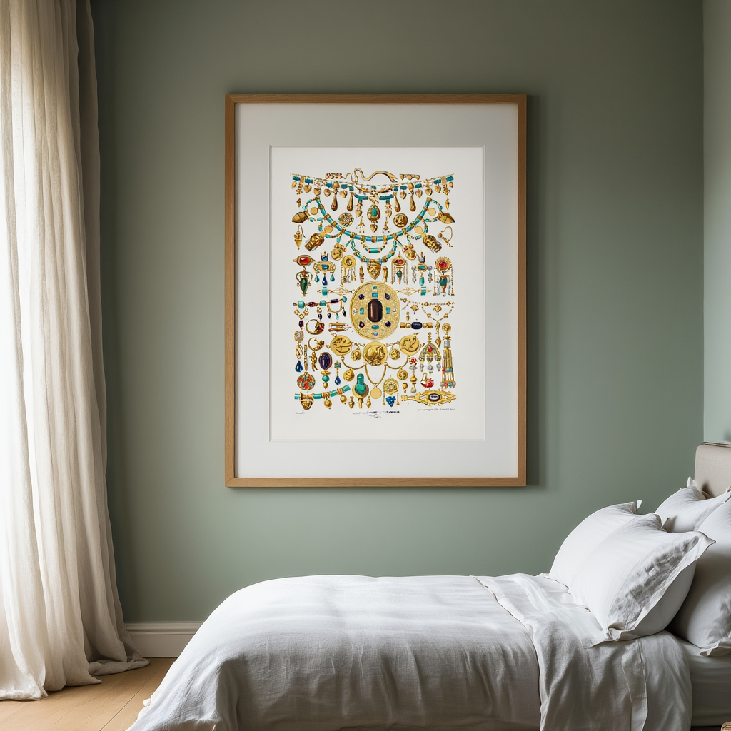 Auguste Racinet – Étrusque Print – XVI Century Vintage Historical Art Poster