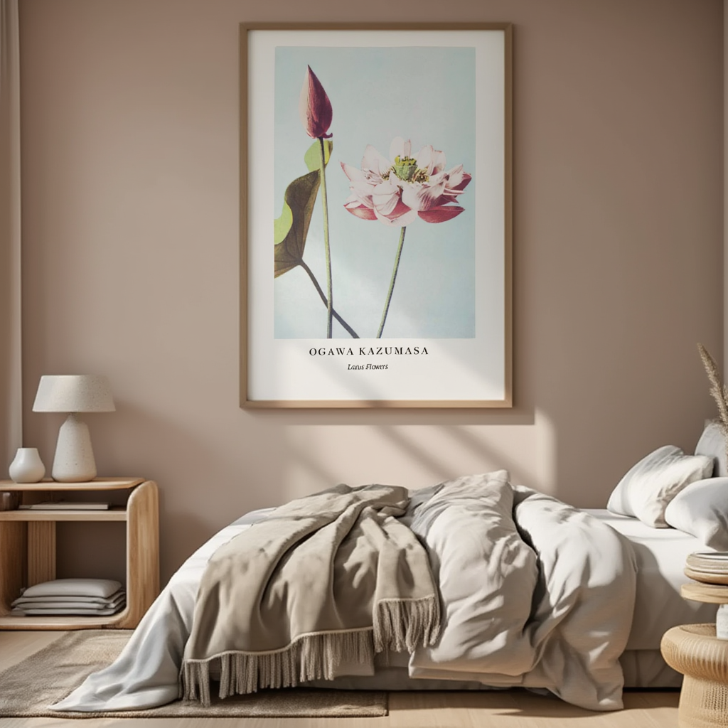 Ogawa Kazumasa – Lotus Flowers, circa 1887 - Hakyarts