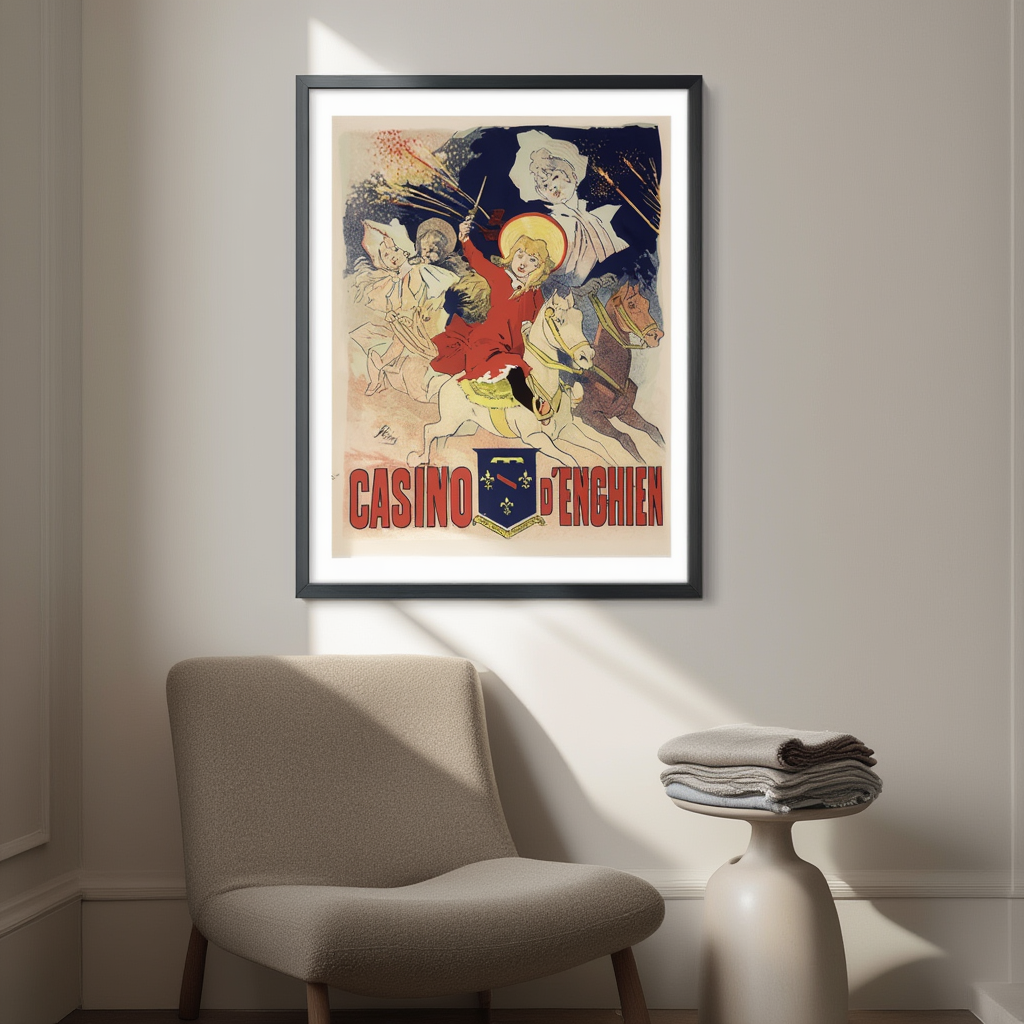 Casino d’Enghien Poster by Jules Chéret – Belle Époque French Advertising Art Print