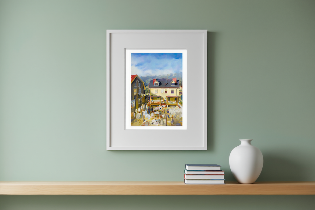 Washday in Spring – John R. Grabach Art Print | Early 20th-Century American Poster