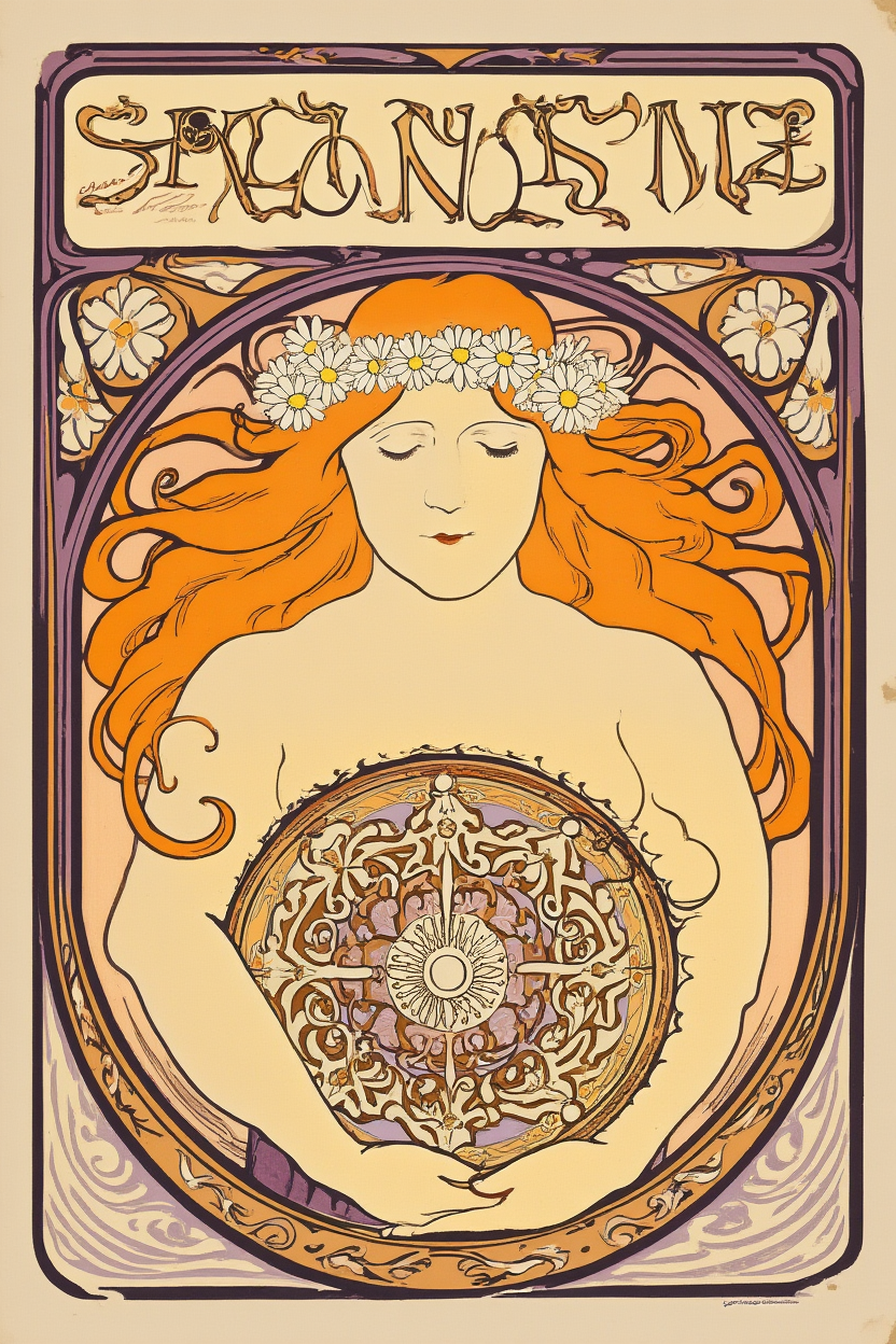 Alphonse Mucha Art Nouveau  – 4 Prints