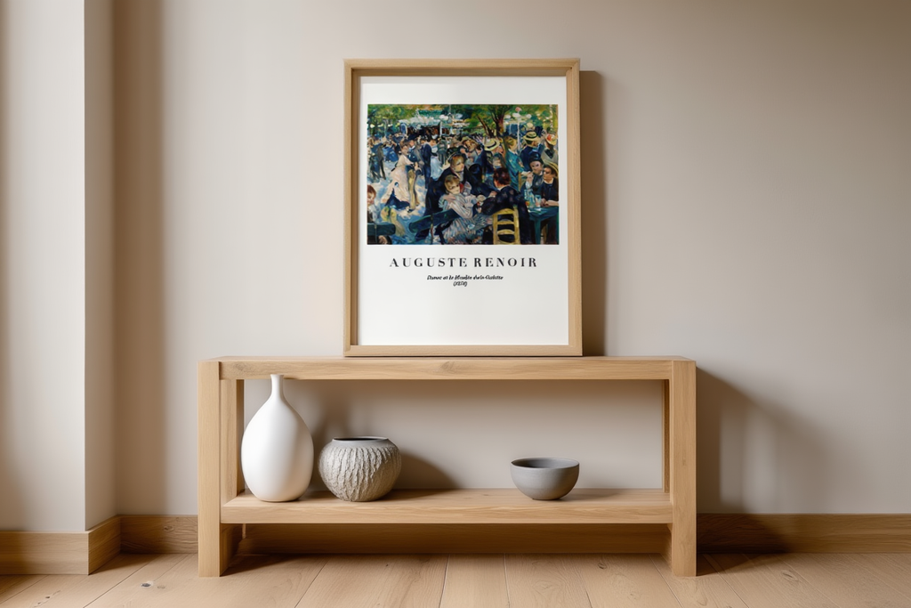 Auguste Renoir Poster – Dance at Le Moulin de la Galette | Impressionist Wall Art Print