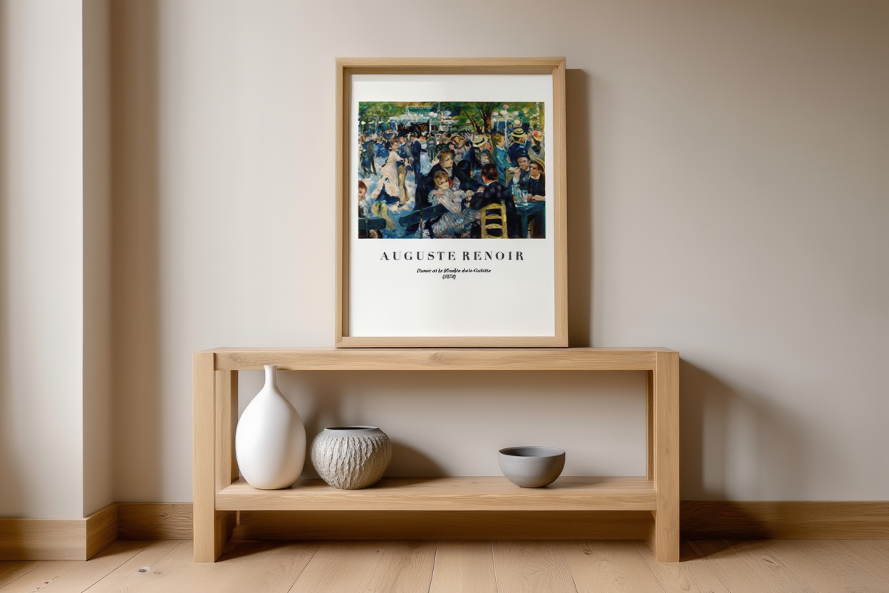 Auguste Renoir Poster – Dance at Le Moulin de la Galette | Impressionist Wall Art Print