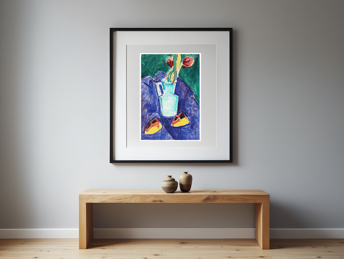 Alfred Henry Maurer - Tulips in a Green Vase