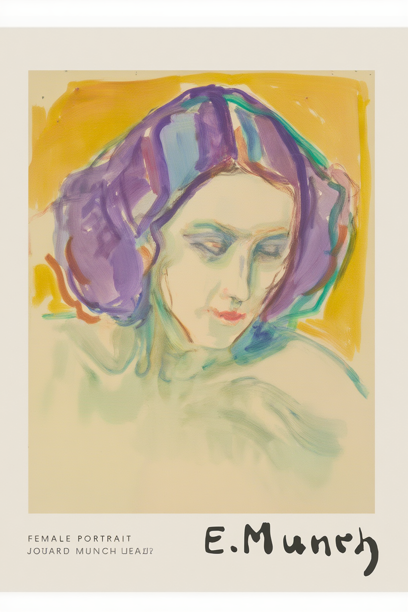 Set of 4 Edvard Munch Prints – Iconic Expressionist Wall Art - Hakyarts