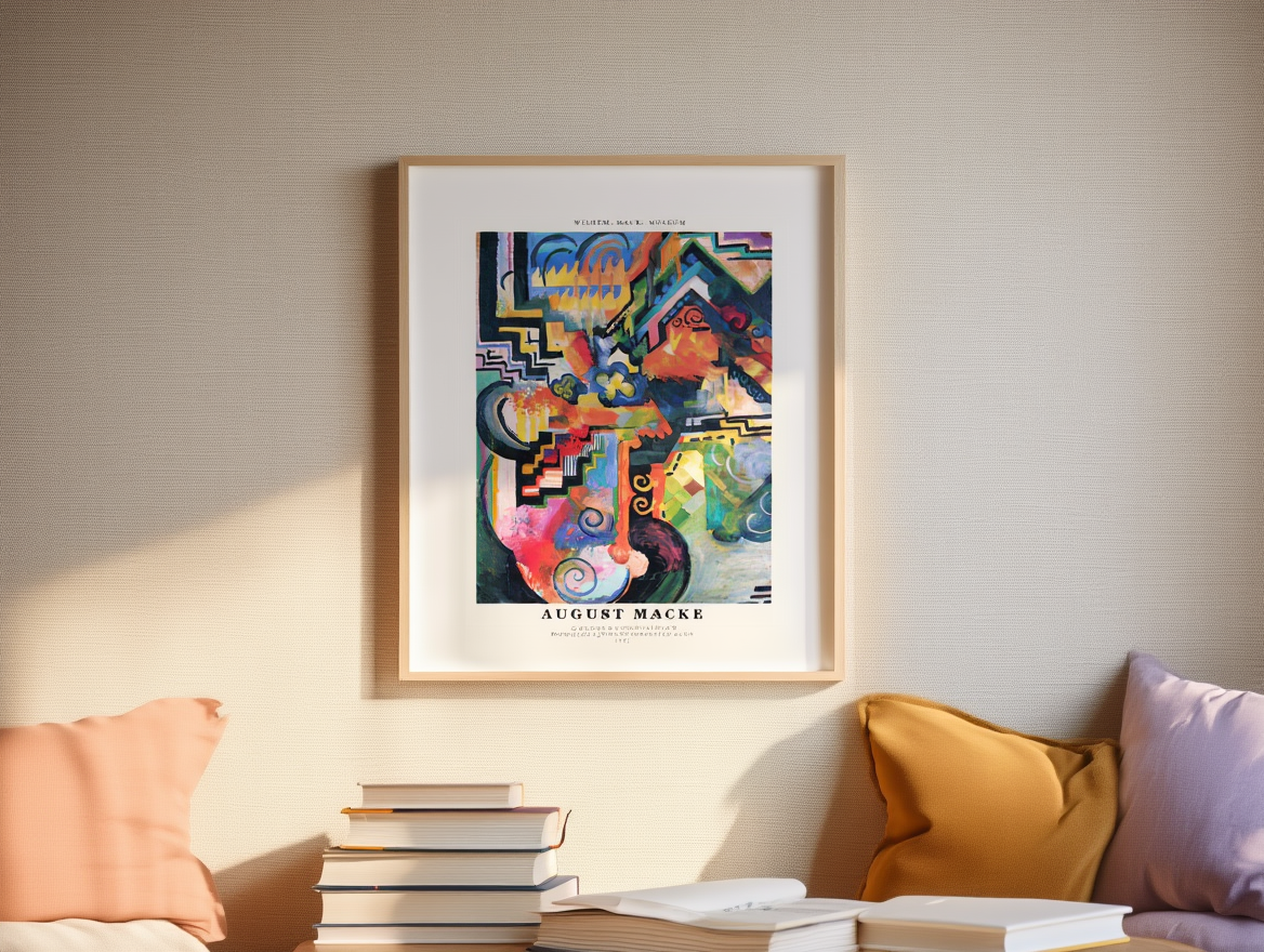 August Macke - Colored Composition Poster