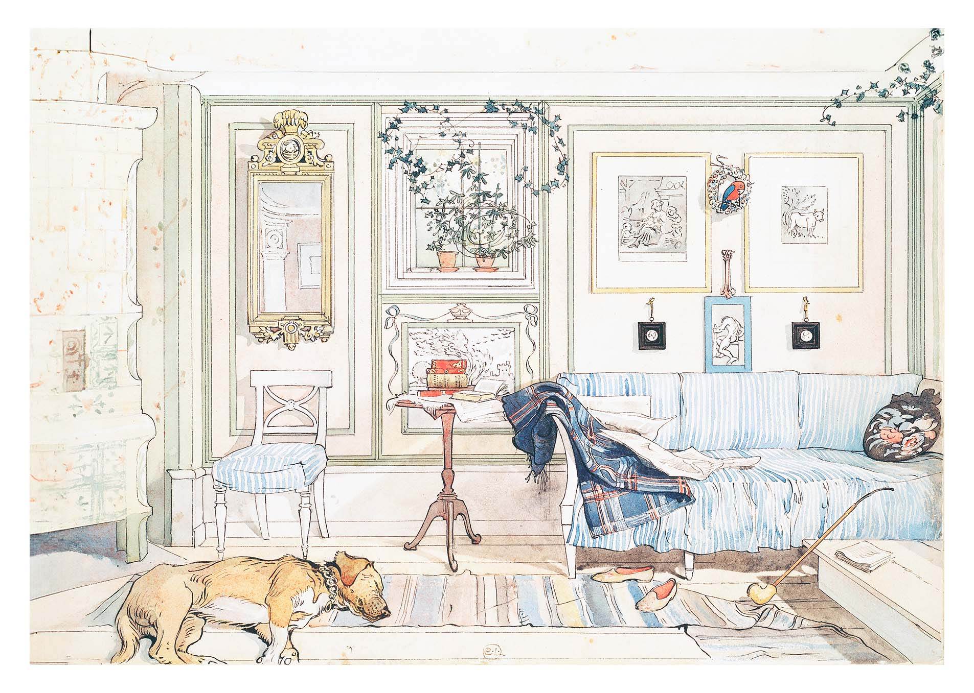 Carl Larsson – Lathörnet | Vintage Art Print – Hakyarts