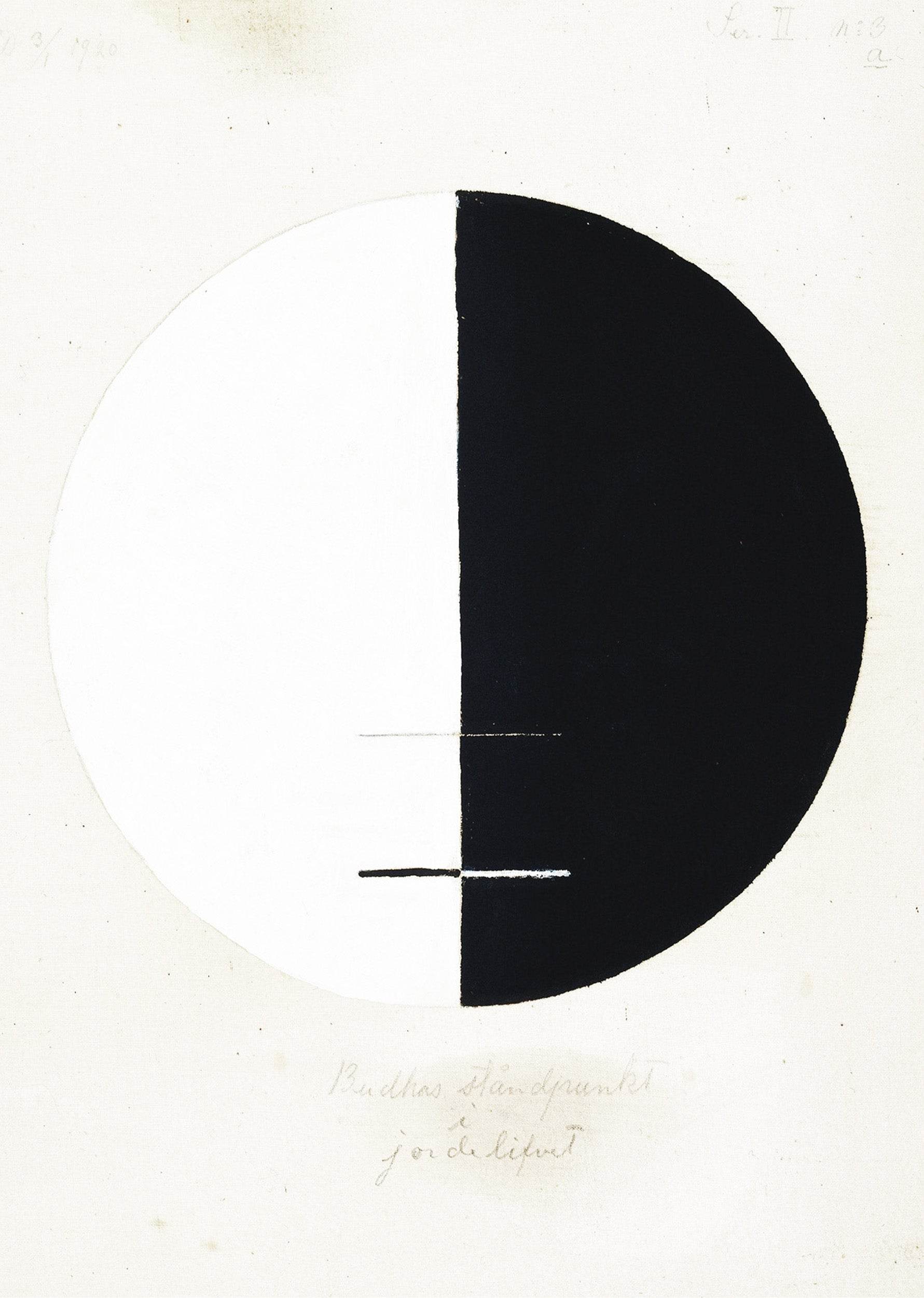 Hilma af Klint - Buddhas Standpoint in the Earthly Life No. 3 - Hakyarts