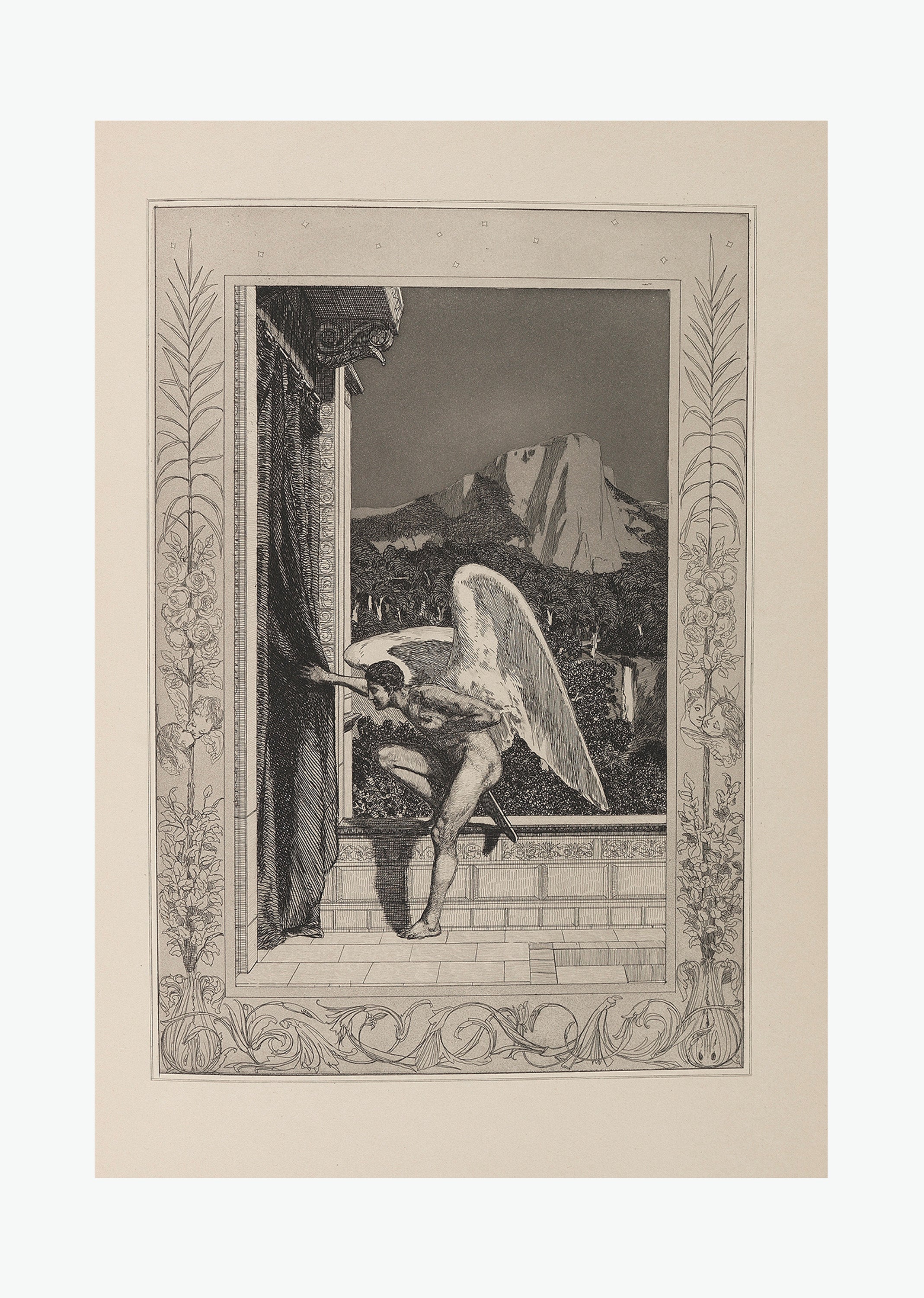 Fallen Angels Art Print – Dramatic Mythological Wall Art Poster