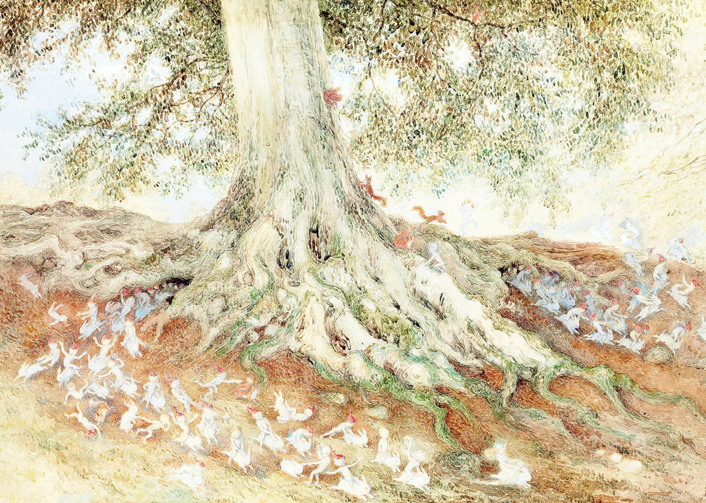 Elves in a Rabbit Warren Poster - Hakyarts