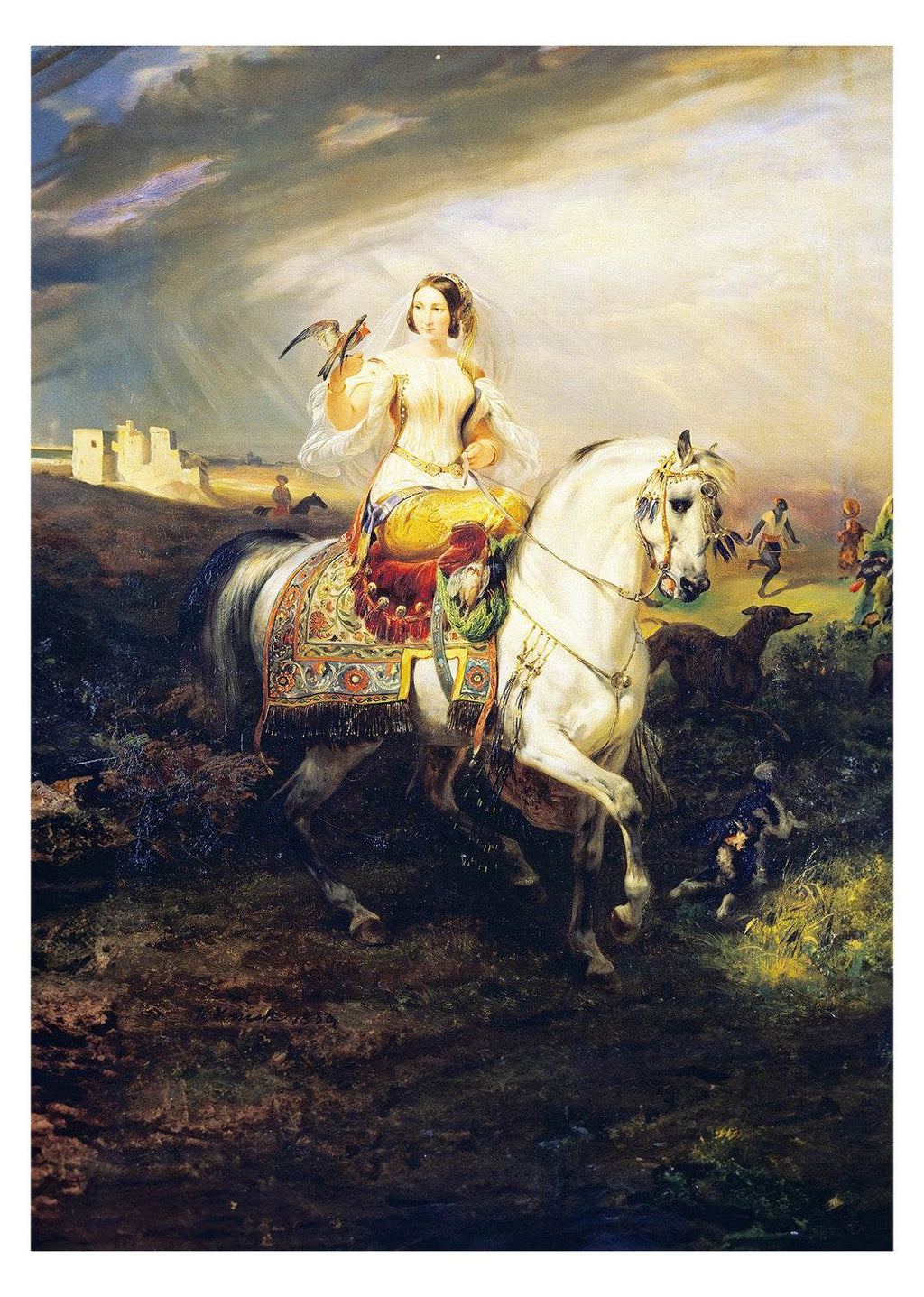 An Algerian Lady Hawking - Hakyarts