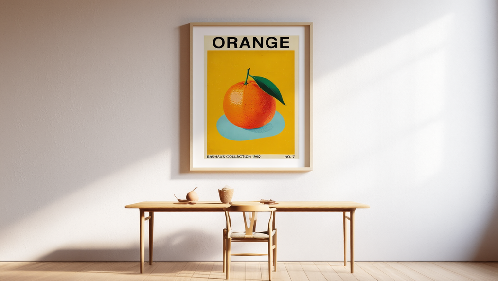 Orange Bauhaus – Vintage Single Print