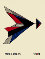 Set of 4 Bauhaus Modern Art Prints – Geometric Contemporary Wall Decor - Hakyarts