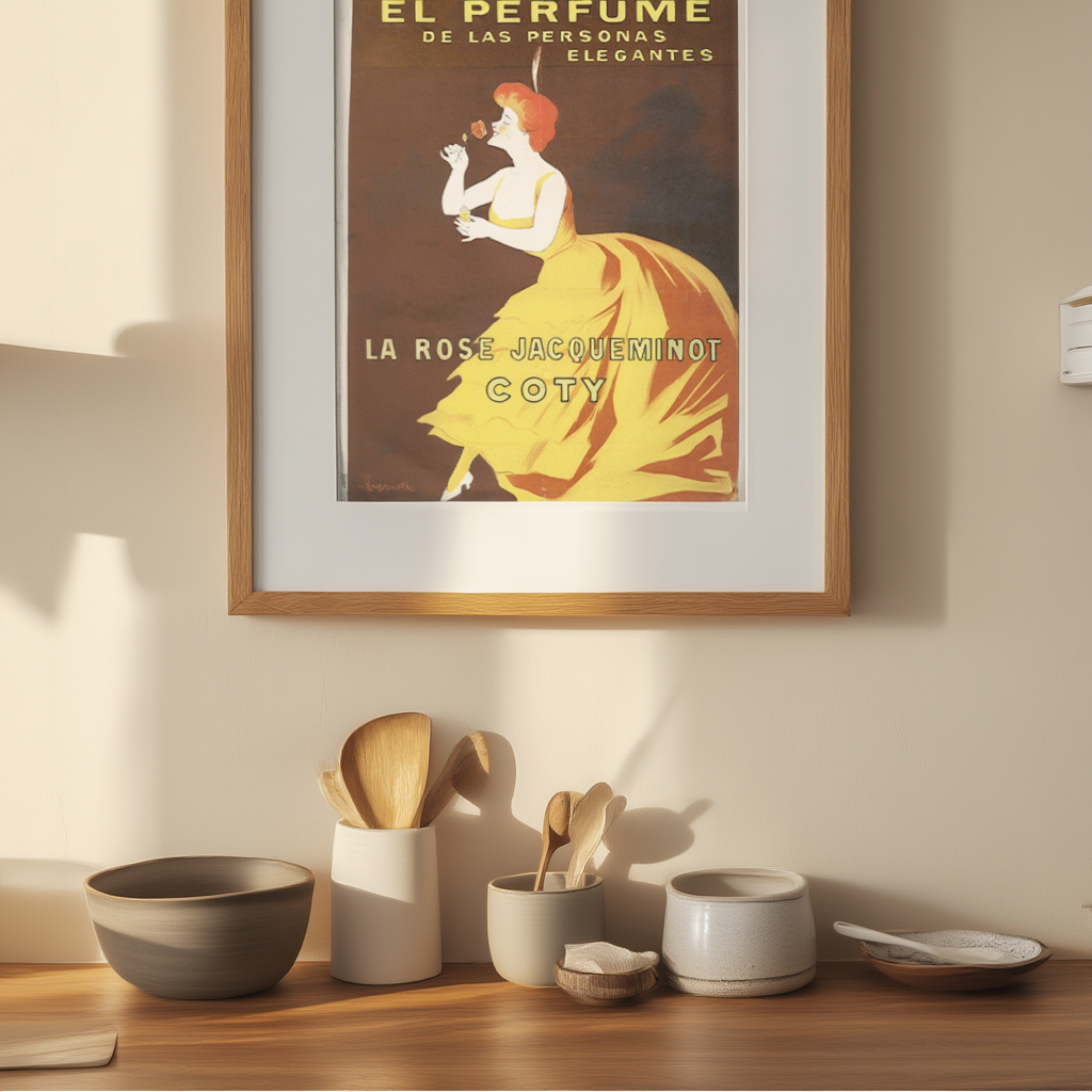 La Rose Jacqueminot Coty by Leonetto Cappiello – Vintage Advertising Art Print