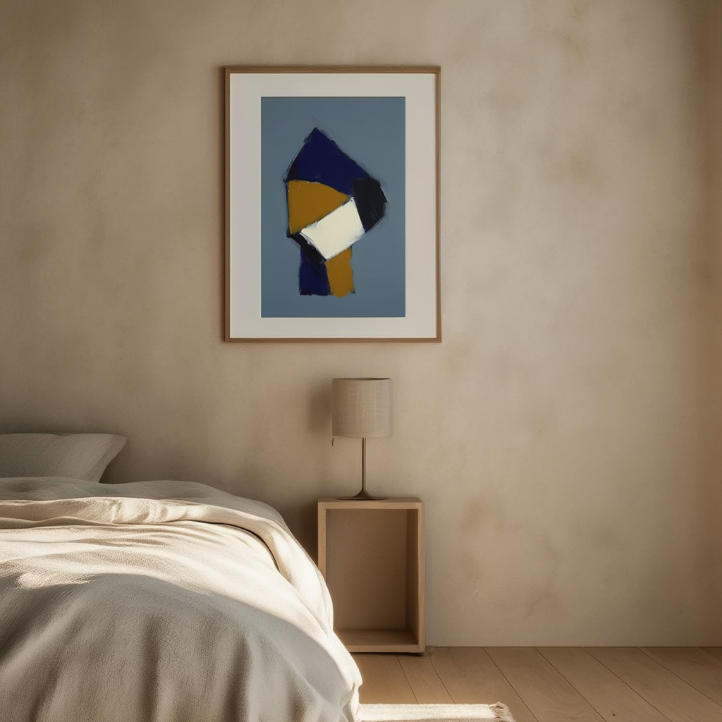 Angular Harmony – Geometric Abstract Art Print