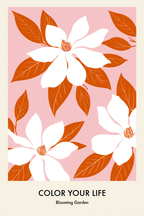 6 Mix & Match Floral Prints | Botanical Wall Art Collection - Hakyarts
