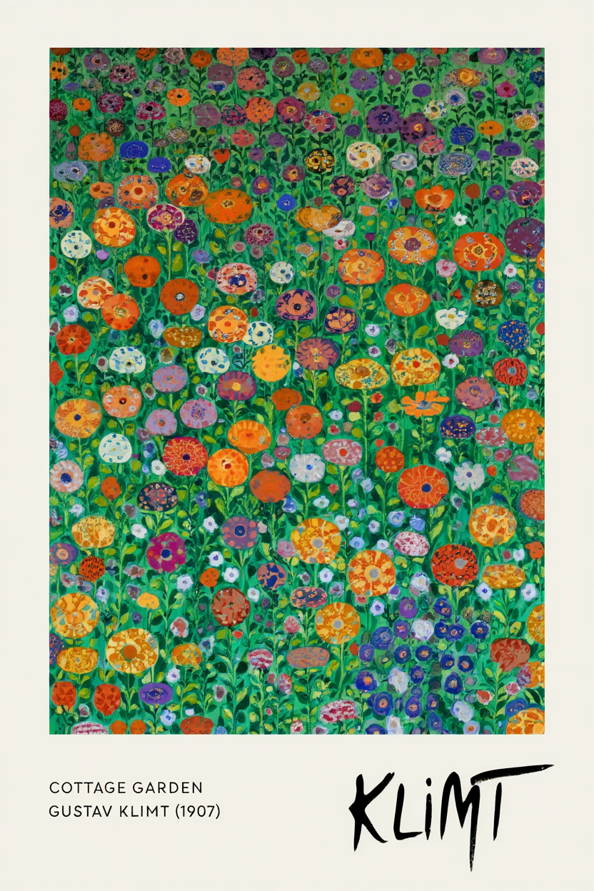 Gustav Klimt – 4 Elegant Golden Wall Art Prints | Classic Gallery Wall Décor for Living Room, Bedroom & Office