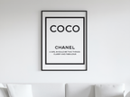 Coco Chanel – Vintage Fashion Poster Art Print - Hakyarts