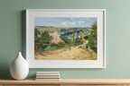 Entrance to the Village of Osny – Paul Gauguin Poster | Post-Impressionist Landscape & Rural Art Print - Hakyarts