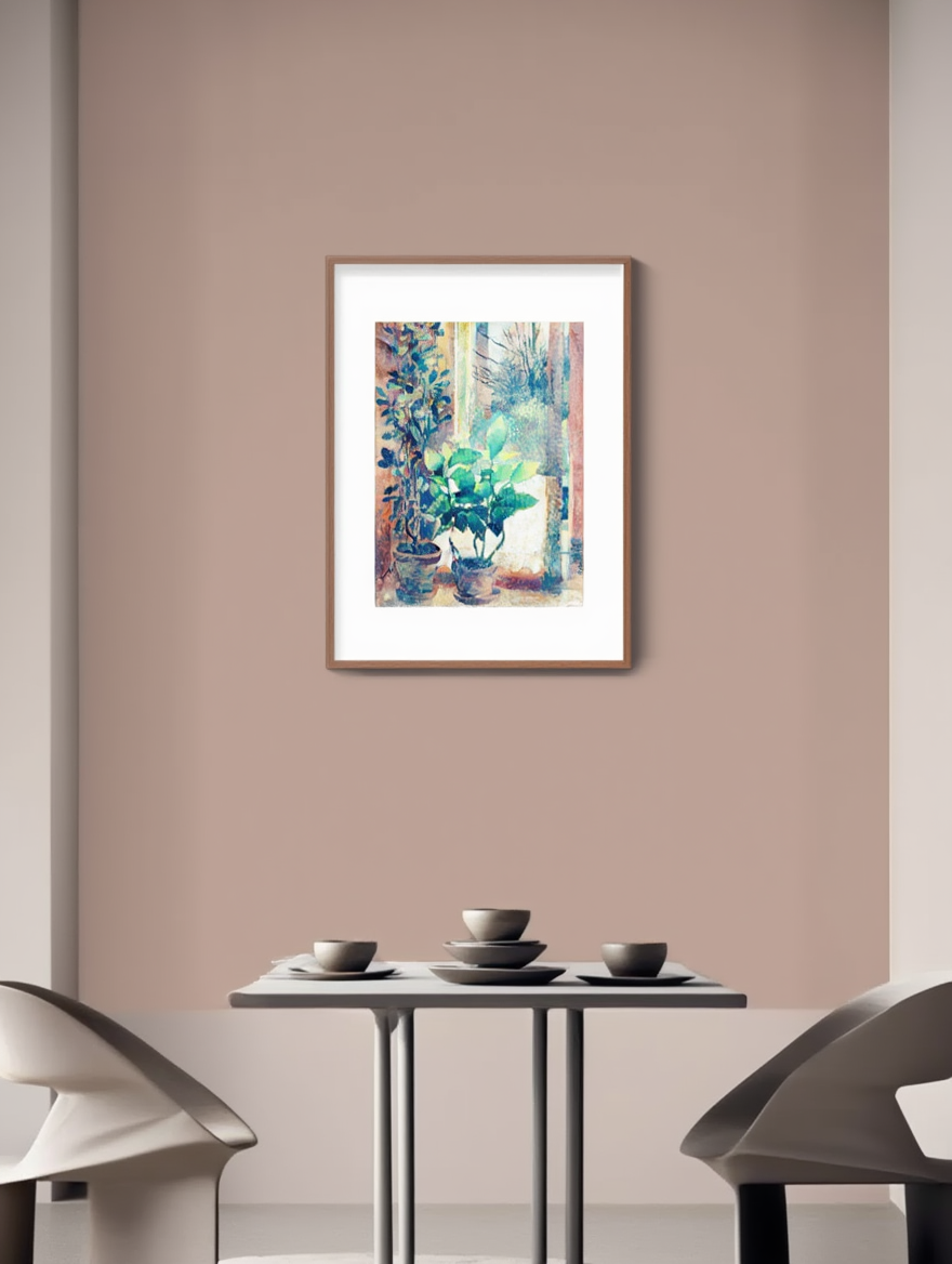 Window with Flowers Art Print by Friedl Dicker-Brandeis – Charming Floral Wall Decor