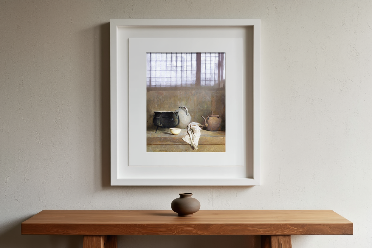 Study in Grey – Emil Carlsen, 1906 – Still Life Art Print