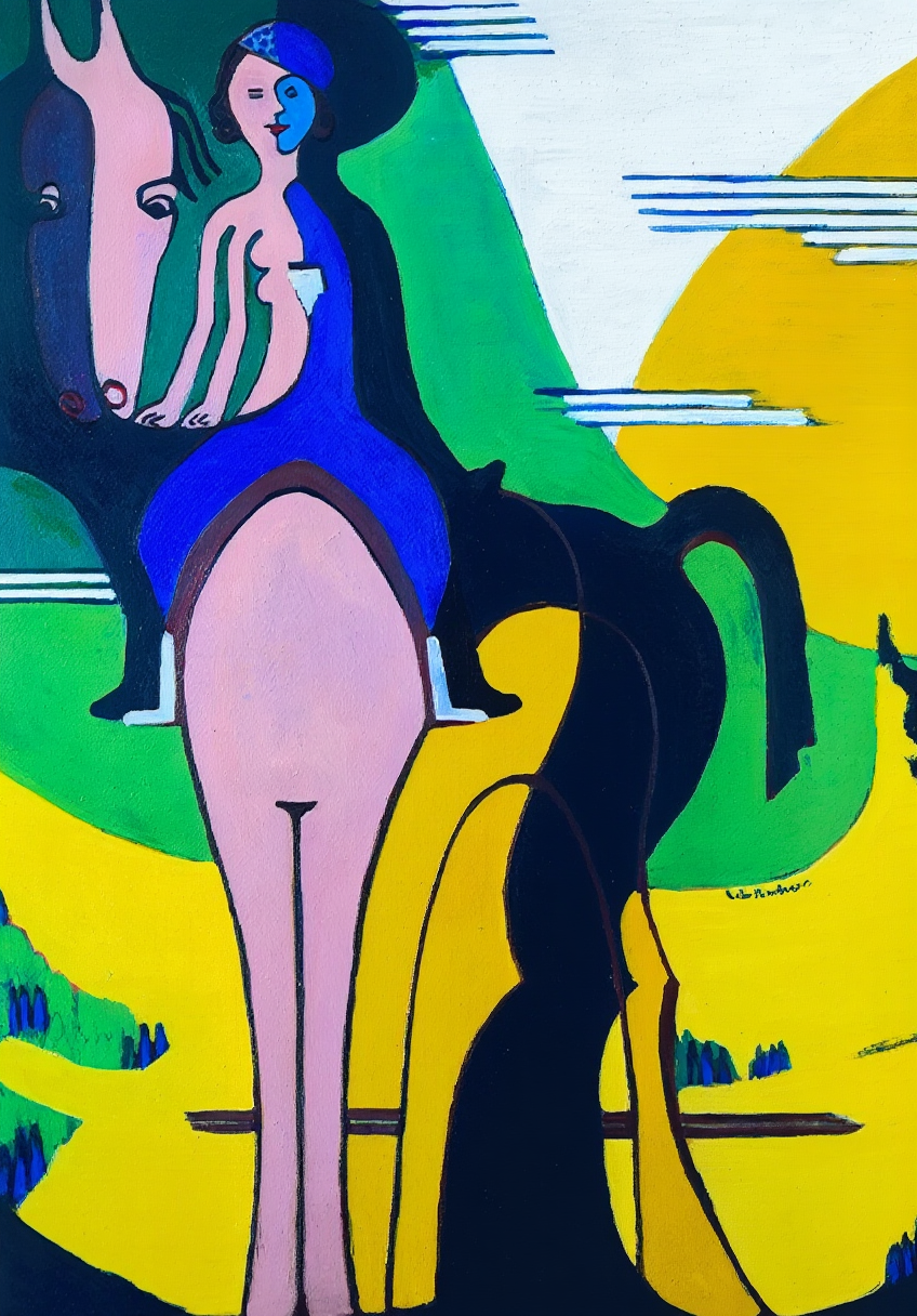Ernst Ludwig Kirchner - Female Rider