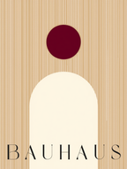 Bauhaus Shape – Minimalist Geometric Art Print