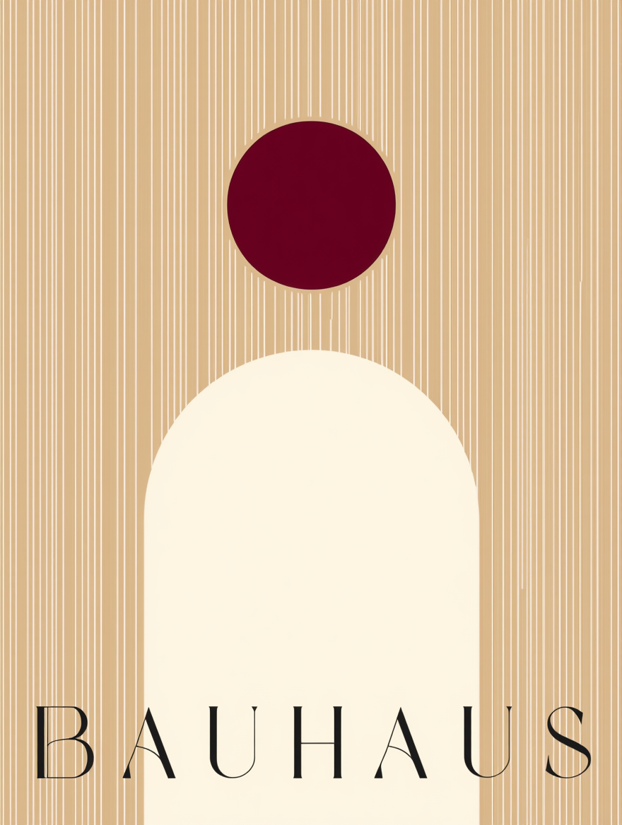Bauhaus Shape – Minimalist Geometric Art Print