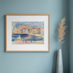Le Port de Saint-Tropez – Auguste Renoir Poster | Impressionist Coastal Landscape Art Print