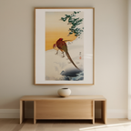 Pheasants on the Snow – Ohara Koson Poster | Japanese Nature Art Print - Hakyarts