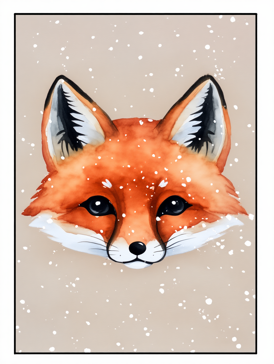 Winter Fox – Art Print