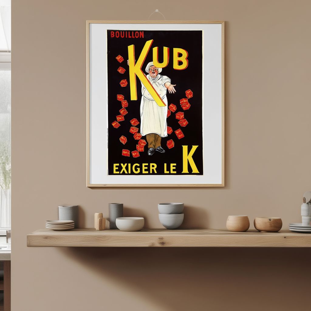 Bouillon Kub by Leonetto Cappiello – Vintage Advertising Art Print