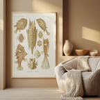 Ostraciontes “Kofferfische” by Ernst Haeckel – Scientific Marine Life Art Print