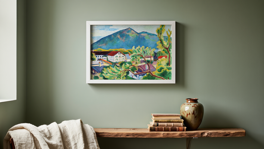 August Macke - Spring Landscape in Tegernsee