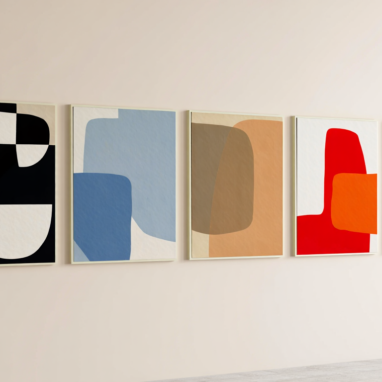 Scandinavian Abstract Collection – Set of 6