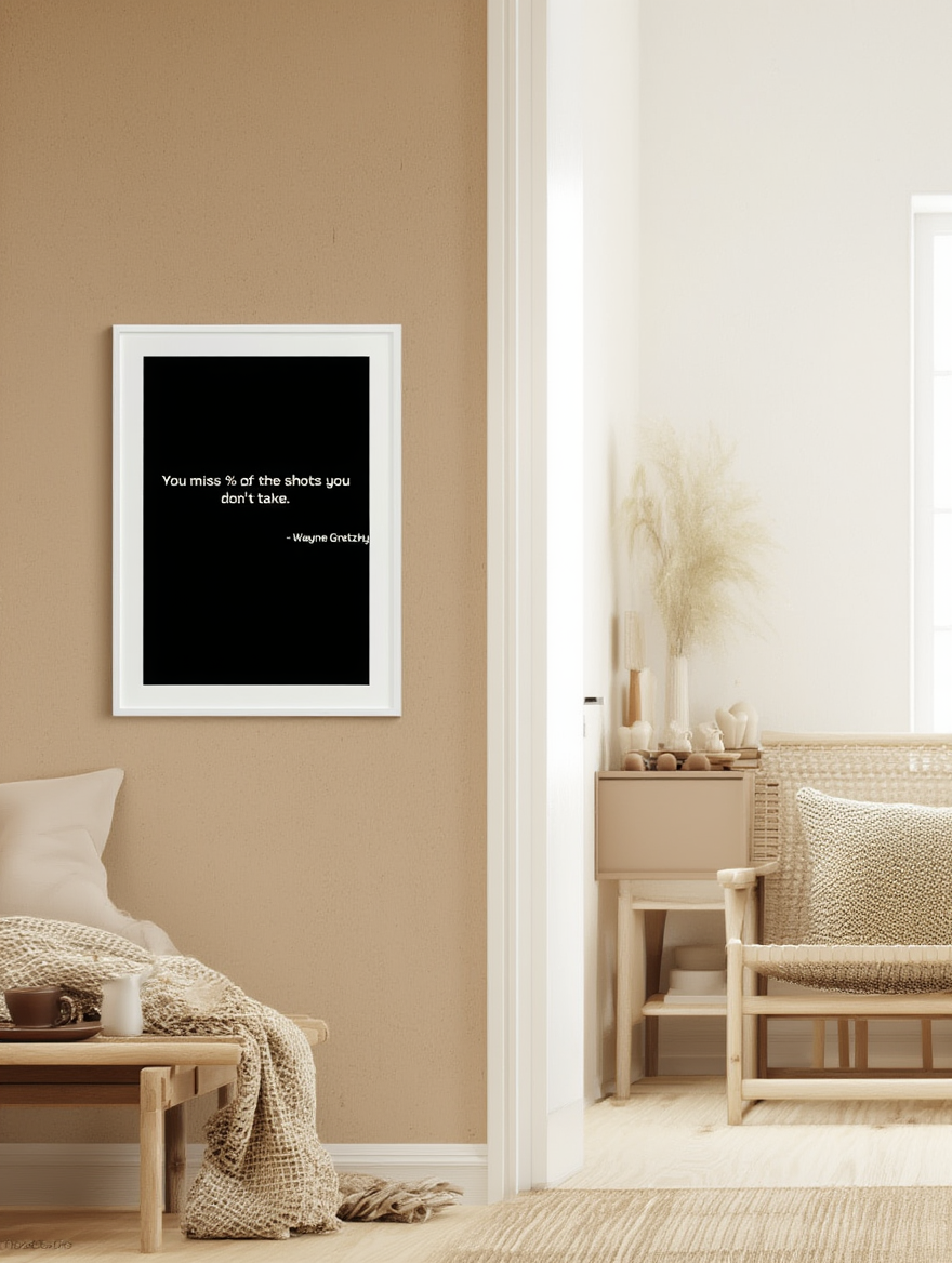 Du savner % af de billeder, du ikke tager, plakat