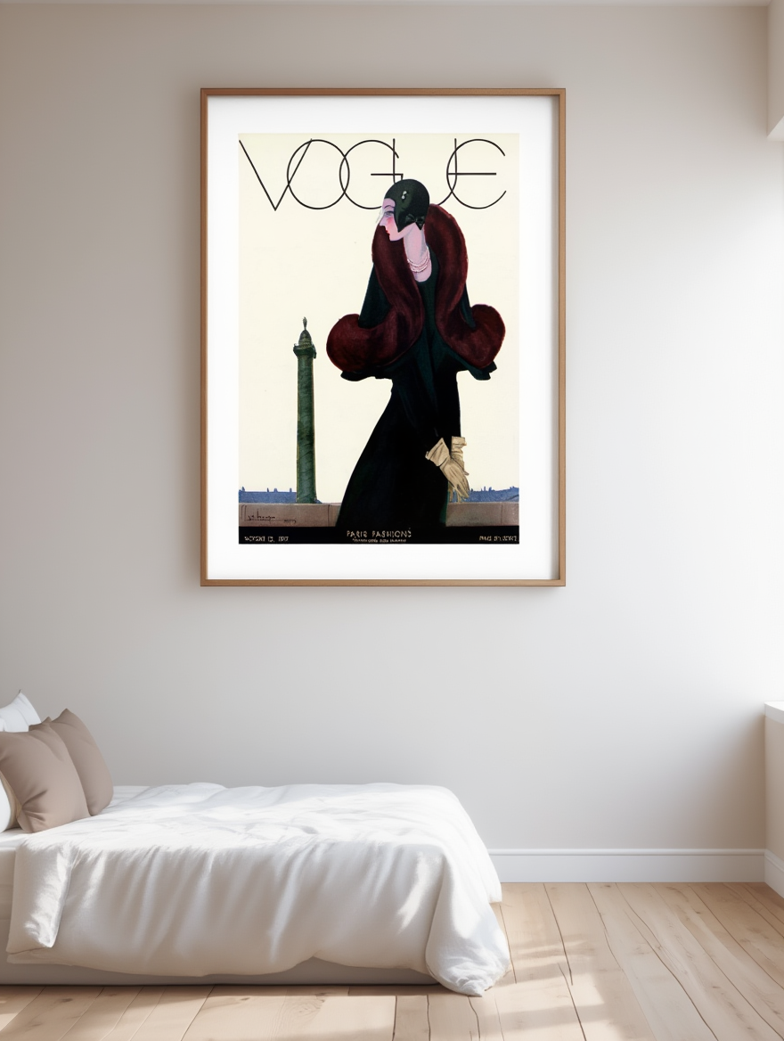 Vogue October 12, 1929 – Vintage Fashion Illustration Poster