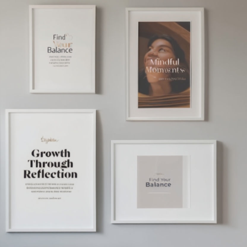 Body, Soul & Mind Art – Office Set of 4