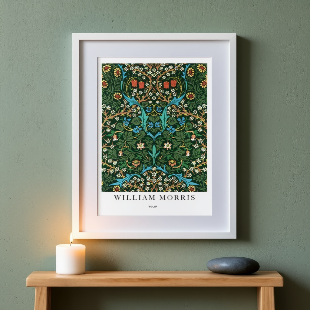 William Morris - Violet and Columbine Poster
