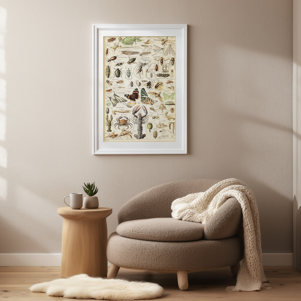 Adolphe Millot - Arthropodes Poster