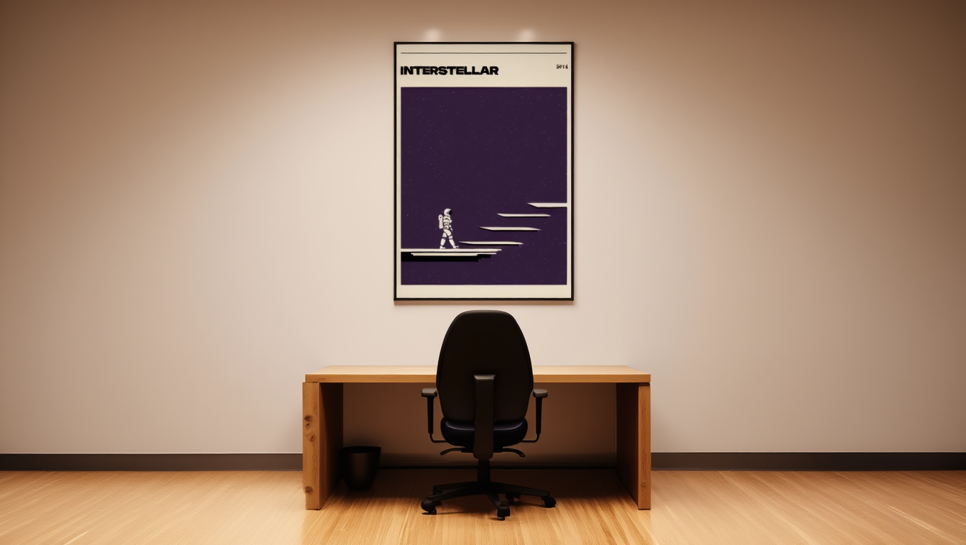 Interstellar Poster – Sci-Fi Movie Wall Art Print