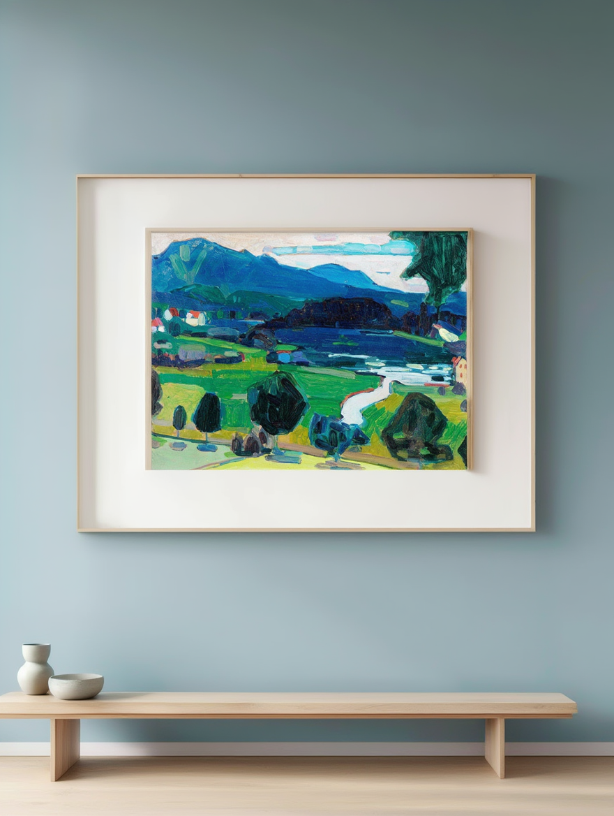 Wassily Kandinsky - View over the Staffelsee