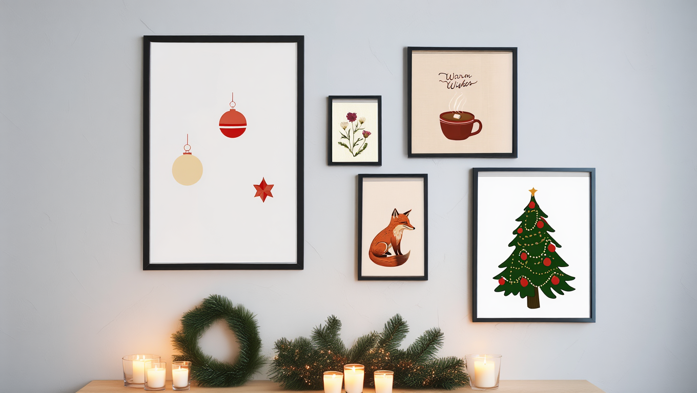 Christmas Joy – 4 Holiday Prints
