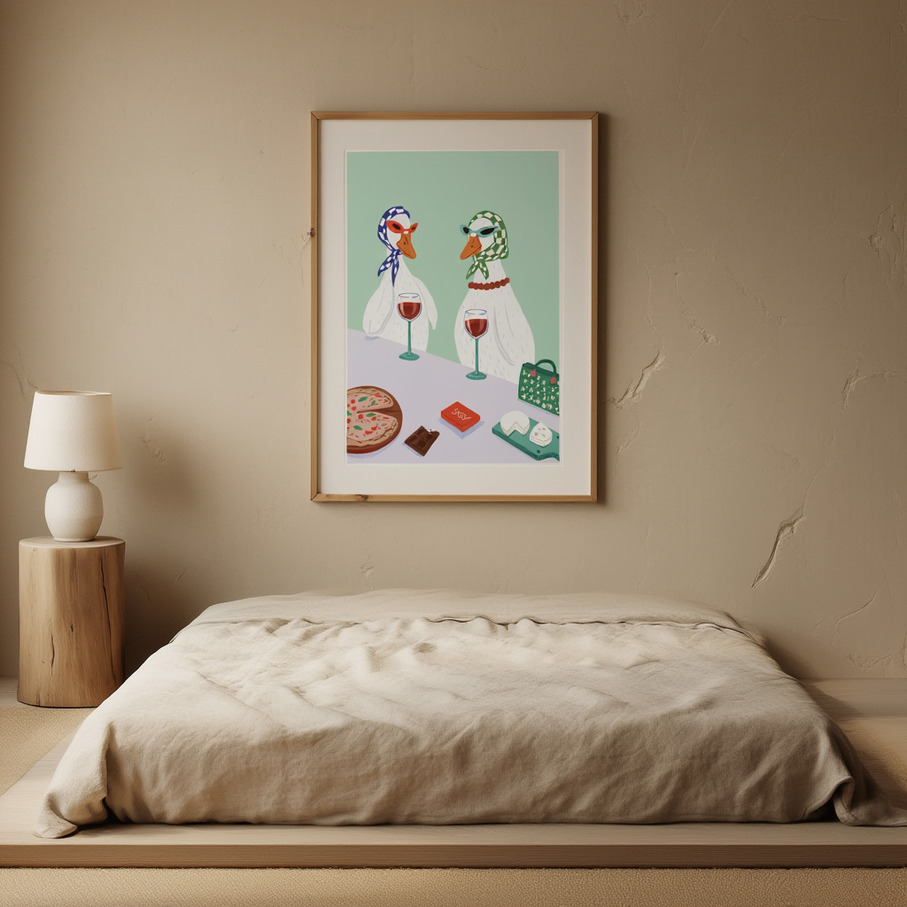 Ducks Brunch — Modern Wall Art Print