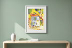 St Germain in Tunis by August Macke – Expressionist Art Print