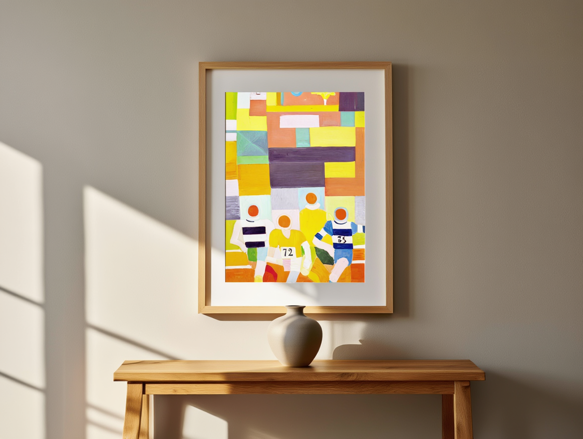 Les Coureurs by Robert Delaunay – Vintage French Modernist Art Print