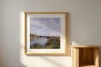 View of Saint-Mammès – Alfred Sisley Poster | Impressionist Landscape Art Print - Hakyarts