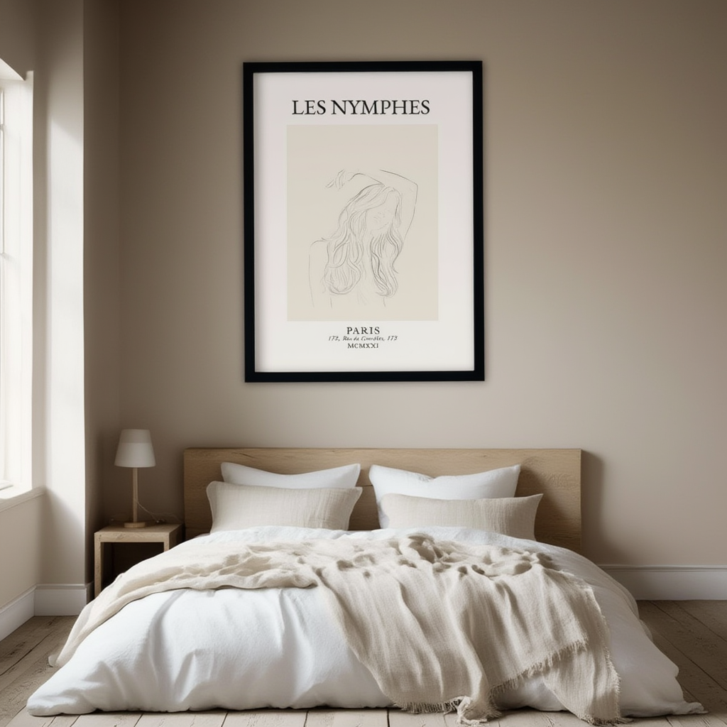 Les Nymphes – Classic Mythological Art Print | Elegant Figurative Wall Decor