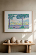 Terrasse de Meudon – Paul Signac Poster | Neo‑Impressionist Landscape Art Print