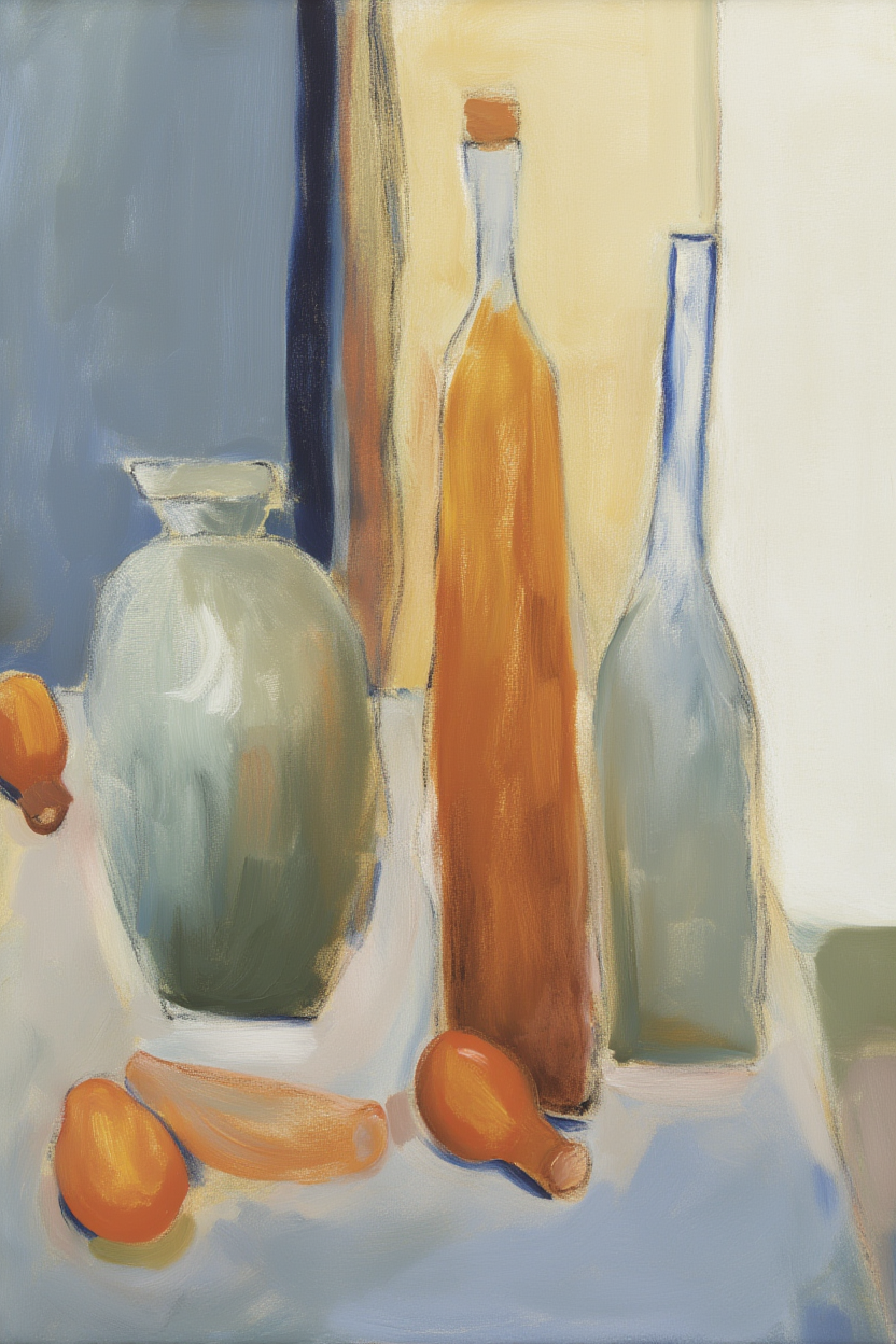 Silent Vessels – Subtle Still Life Illustration